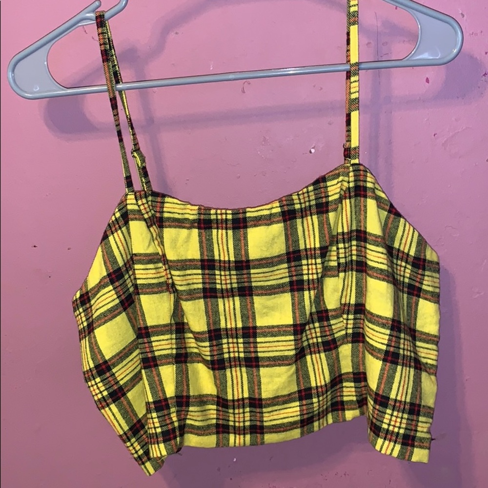Preppy Yellow Crop Top